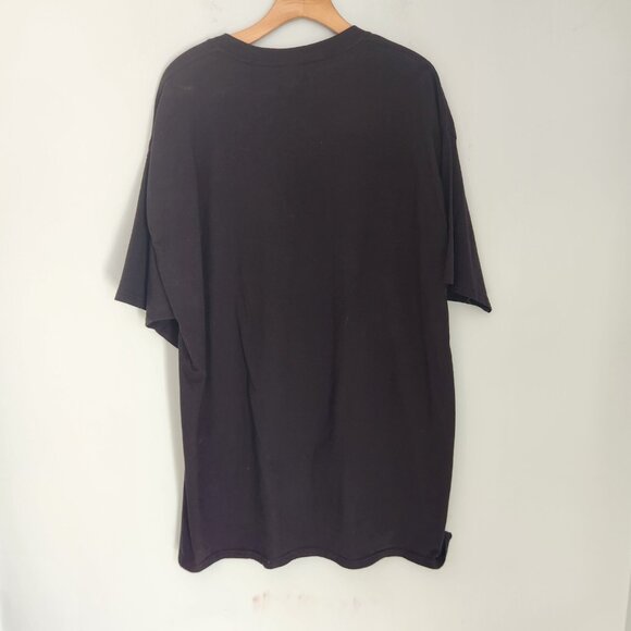 Purdue Boilermakers T-Shirt NCAA Black Hanes Beefy Tee Embroidered XXL 2XL EUC - Picture 5 of 9